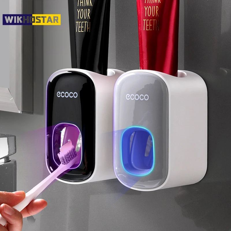 Automatic Wall-Mounted Toothpaste Dispenser Set