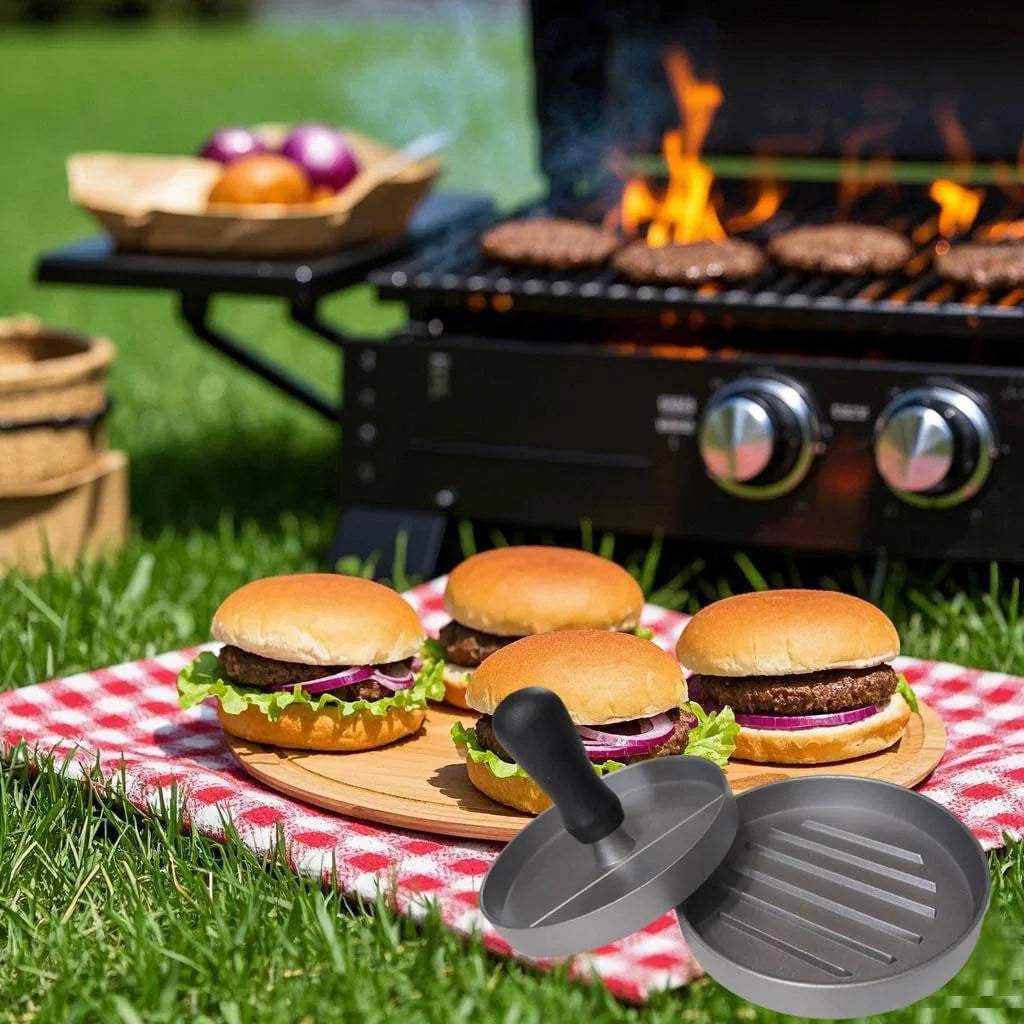 Aluminum Burger Press Patty Maker for Grill & Kitchen