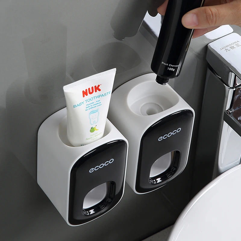 Automatic Wall-Mounted Toothpaste Dispenser Set