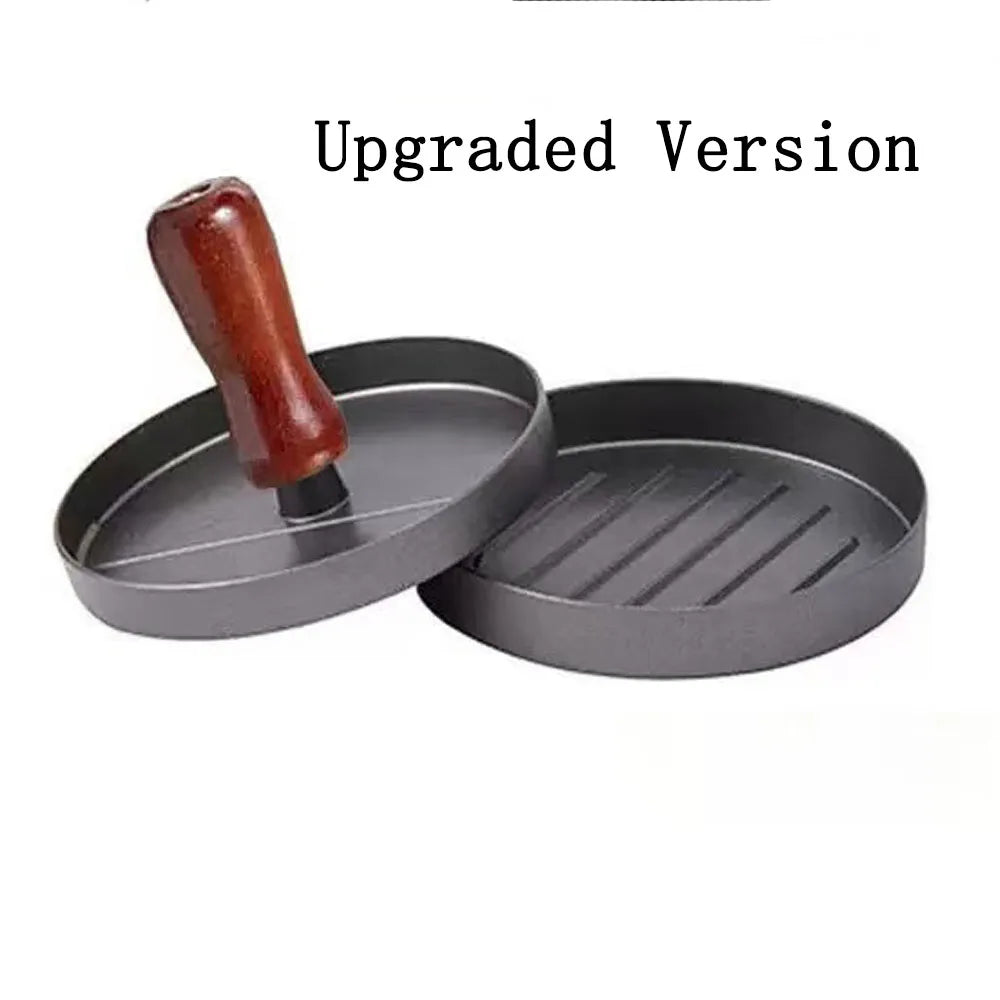 Upgraded red Color Aluminum Burger Press Patty Maker for Grill & Kitchen