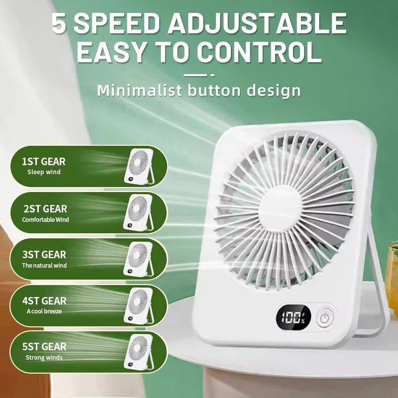 Mini USB Rechargeable Folding Handheld Cooling Fan