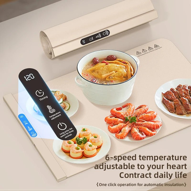 Foldable Electric Warming Tray – Portable Food Warmer
