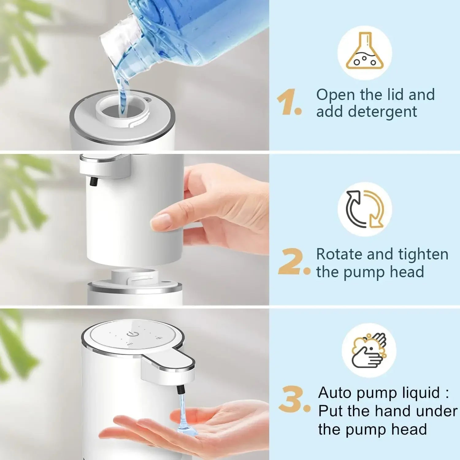 Automatic Touchless Soap Dispenser – USB Rechargeable