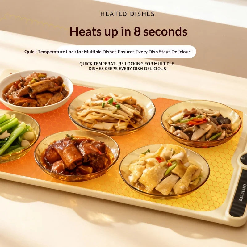 Electric Food Warmer Mat Silicone Plate Heating Tray