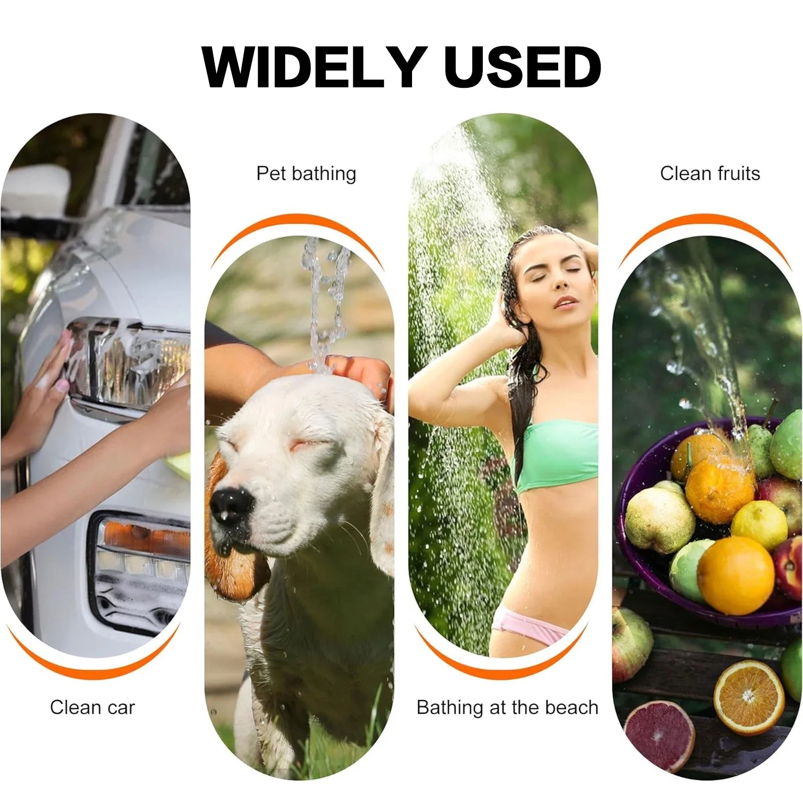 Portable Rechargeable Camping Shower Pump With Accessories